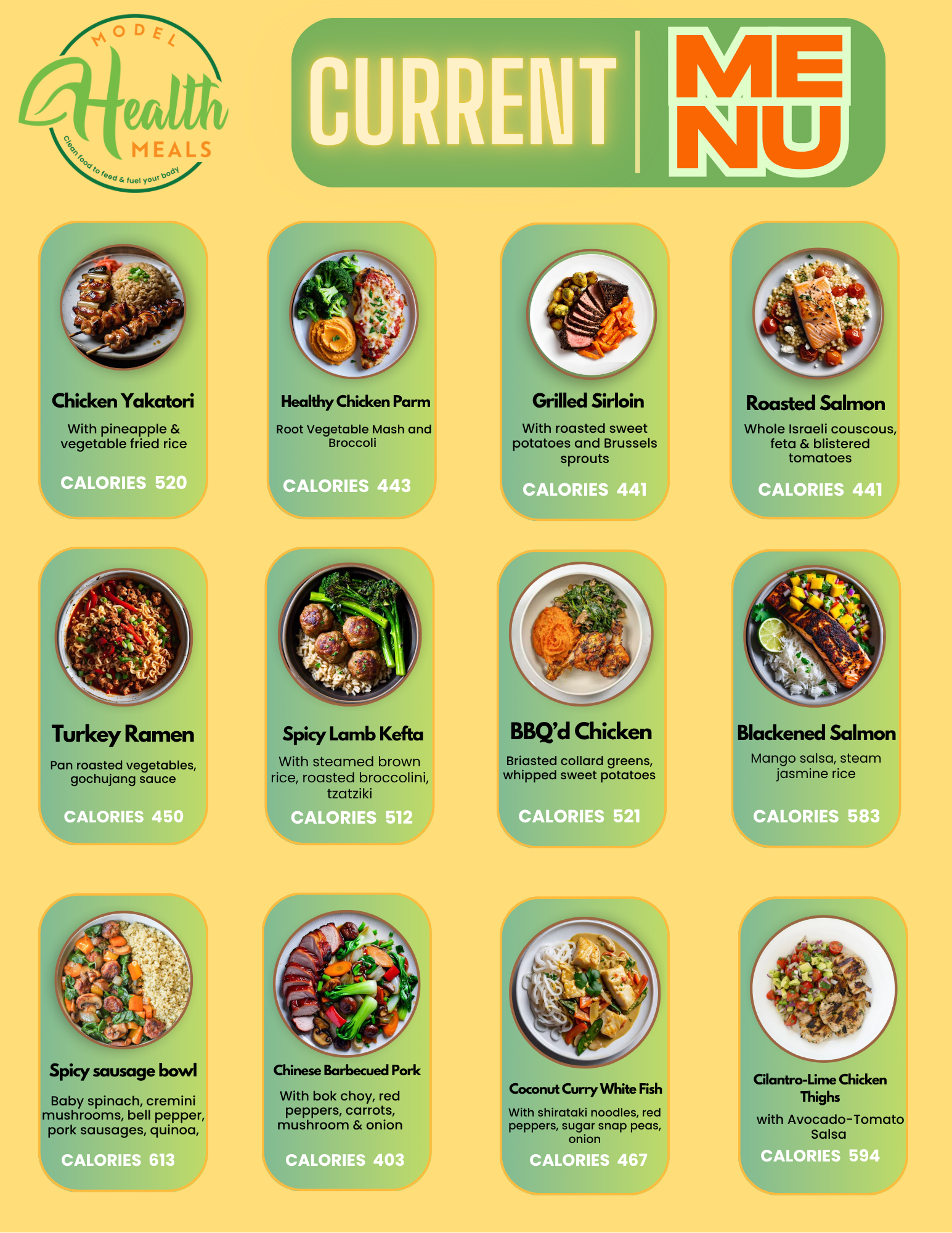 MIX & MATCH 12 WEEKLY MH MEAL PLAN
