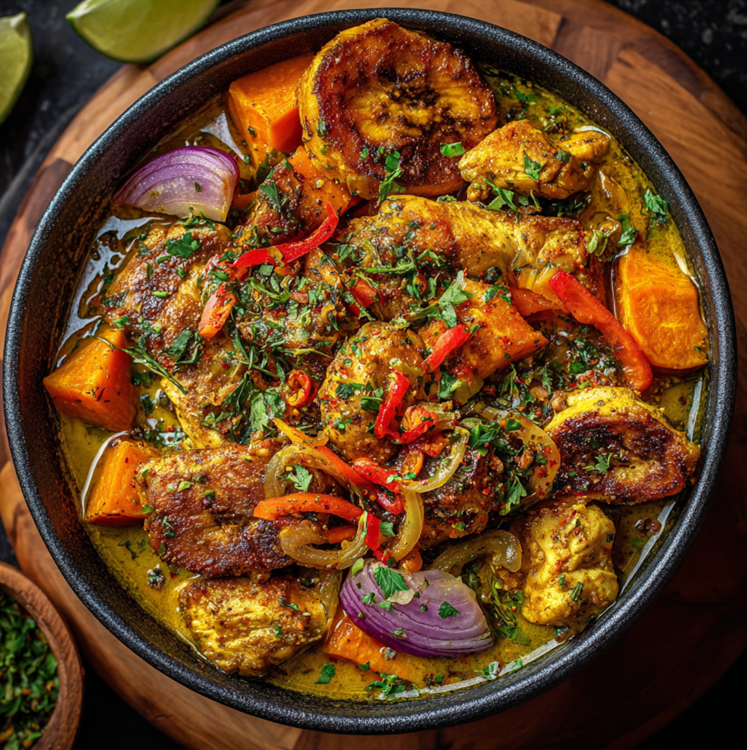 Caribbean Chicken and Plantain Curry