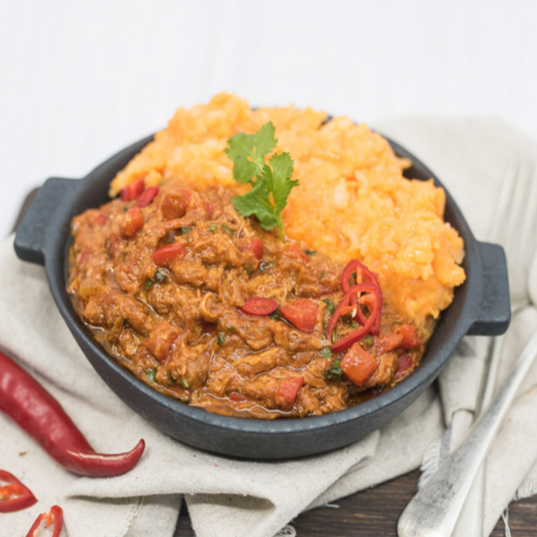 Mexican Pulled Pork with Root vegetable Mash (F45)