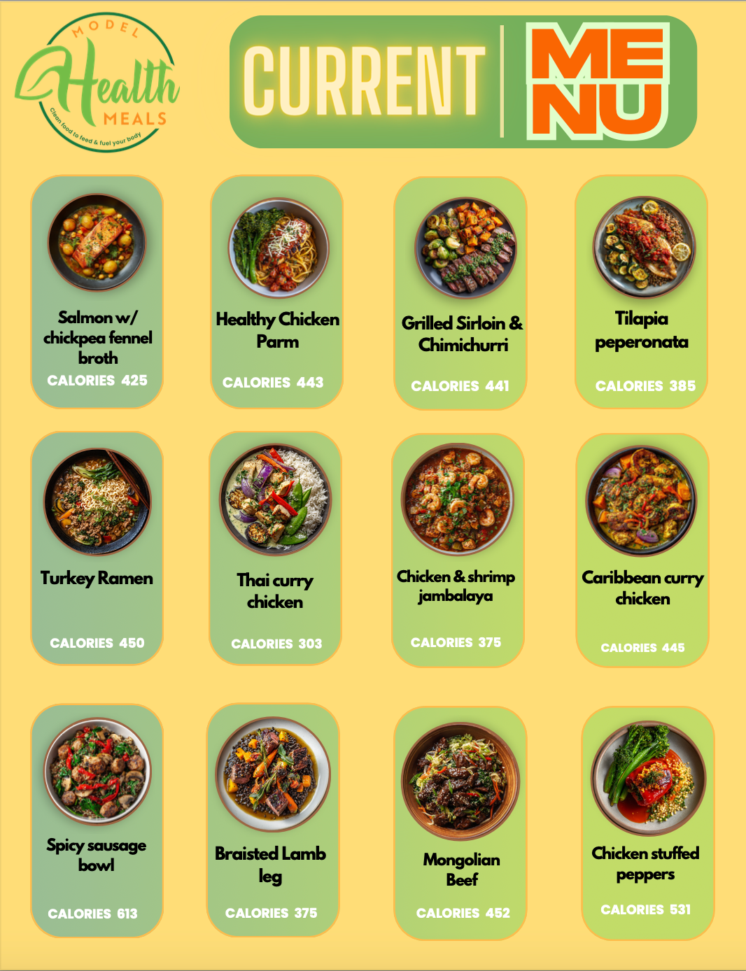 MIX & MATCH 12 WEEKLY MH MEAL PLAN