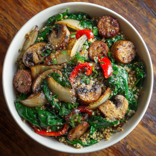 VEGAN Sausage & Quinoa Bowl